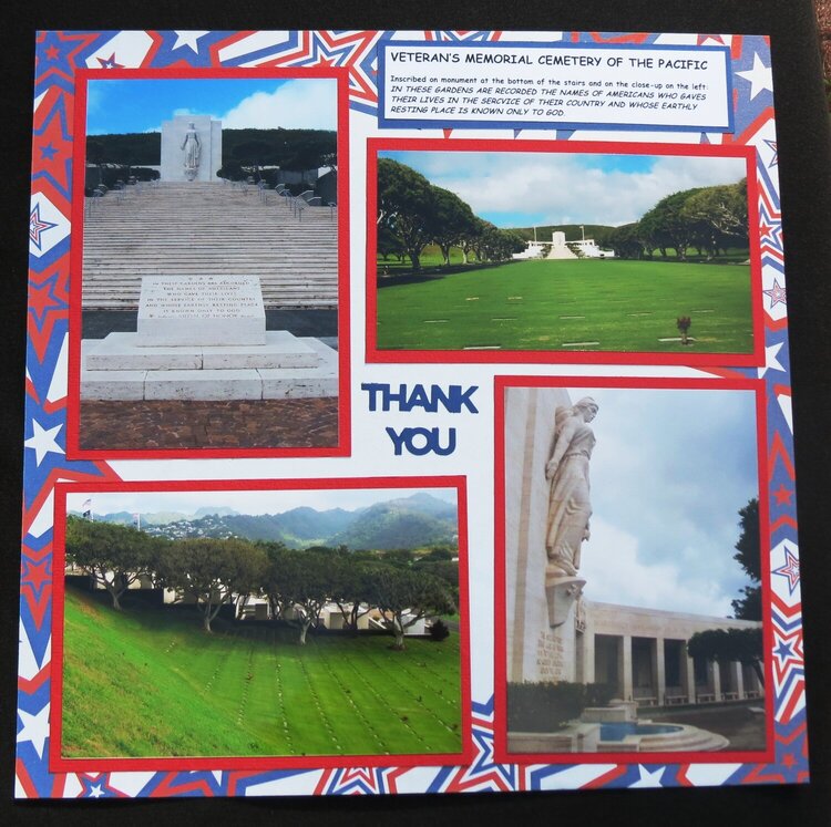 THANK YOU - Veteran&#039;s Memorial Cemetery of the Pacific (Hawaii)