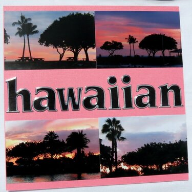Hawaiian Sunset - Left Side