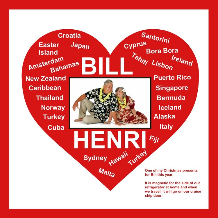 441 Bill &amp; Henri heart magnet