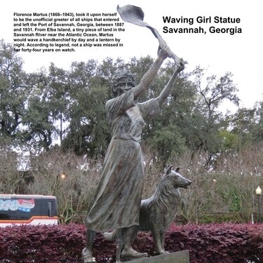 79 Waving Girl Statue - Savannah, GA