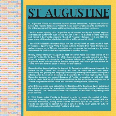 504 - St. Augustine History
