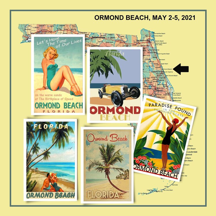 52/275 Florida map and postcards