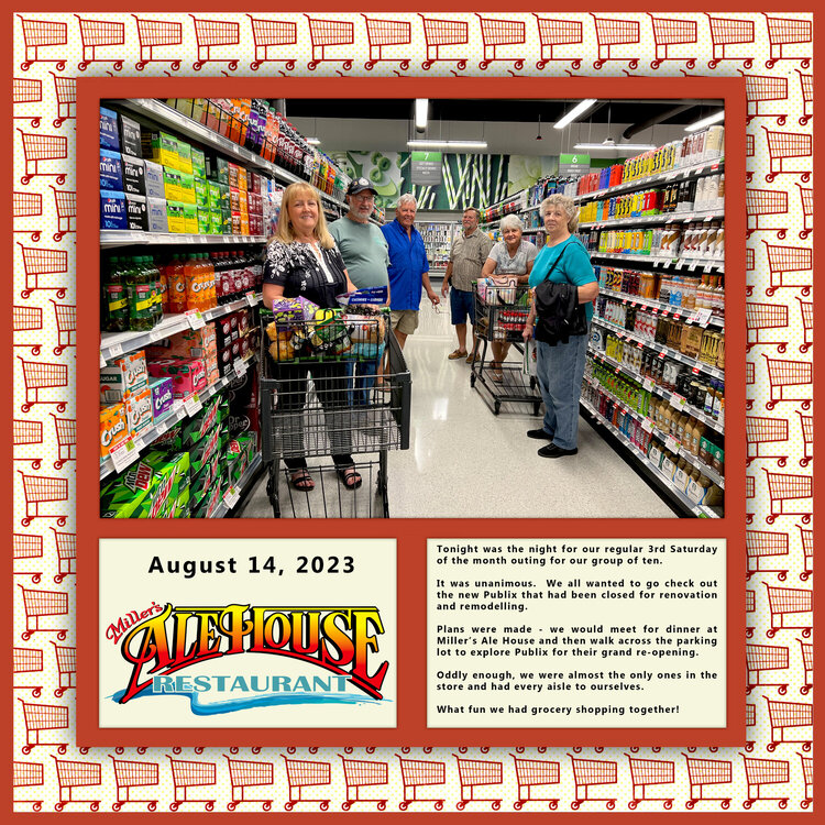 35/200 (Bk 81 Pg 30) Grocery Store Shopping with our Group of 10