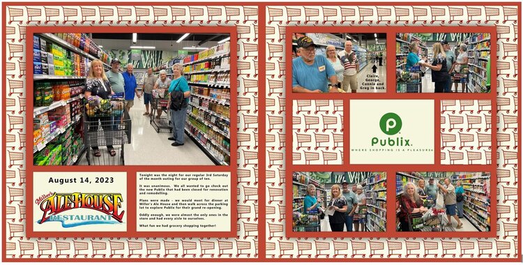 35-36/200 (Bk 81 Pg 30-31) Grocery Store Shopping with our Group of 10
