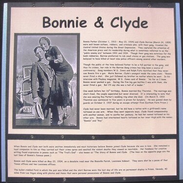 Bonnie &amp; Clyde Left Side