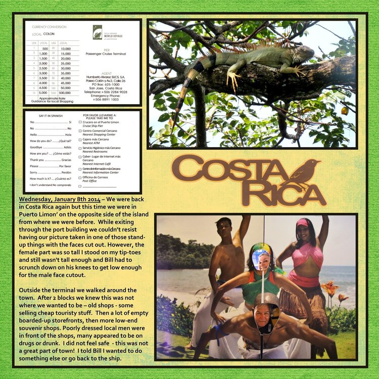 Page 145 Volume Challenge - 2014 World Cruise - Costa Rica