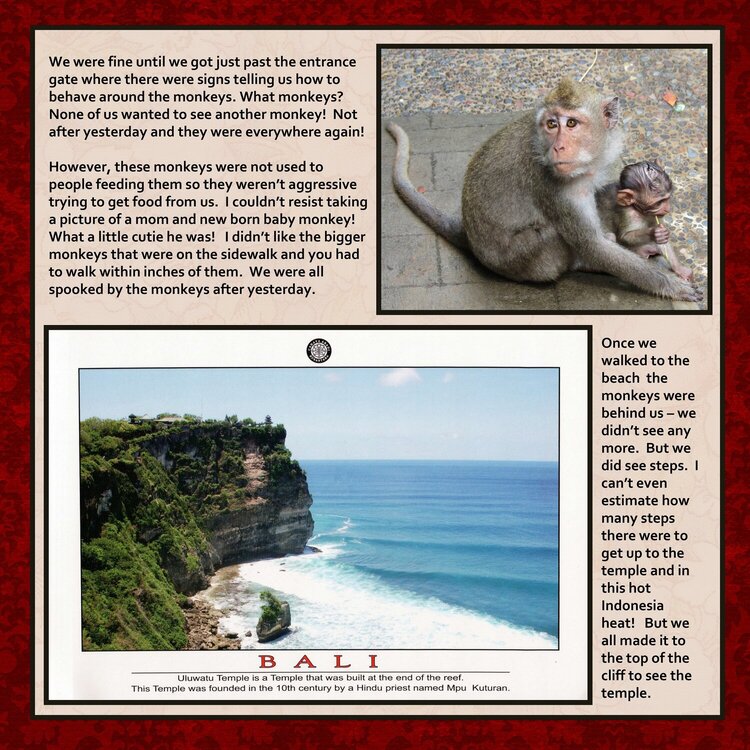 World Cruise Page 184 - Bali, Indonesia
