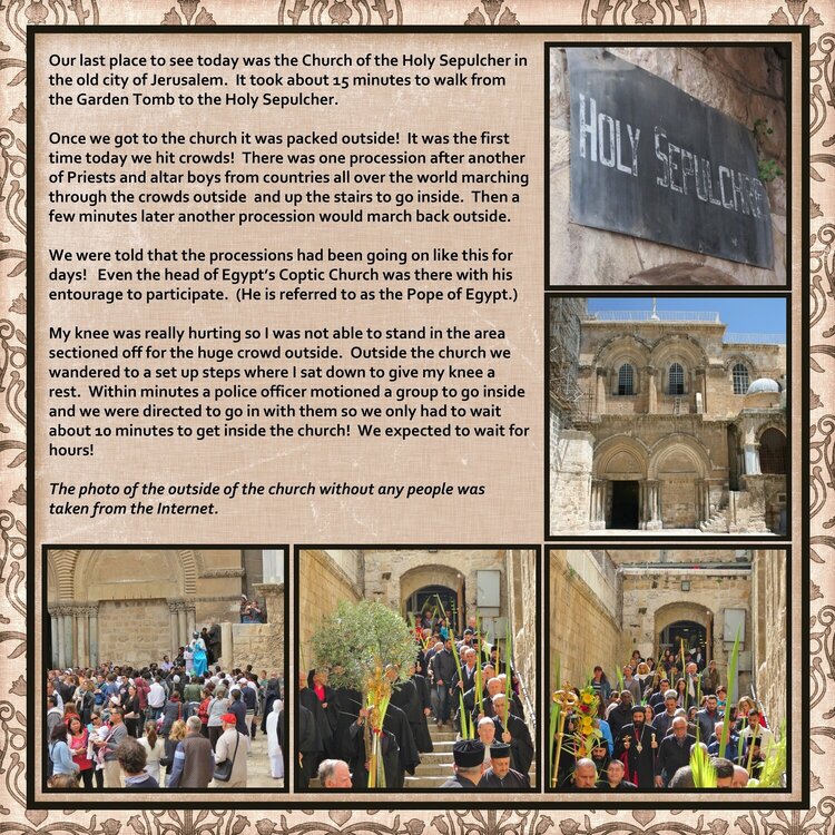 2015 World Cruise Page 301 - Jerusalem, Israel