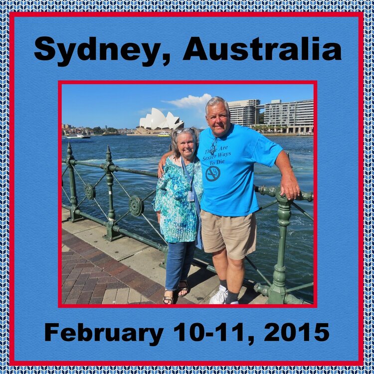 World Cruise Page 88 Sydney, Australia