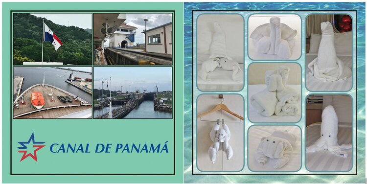 31 Both sides - Panama Canal and Towel Animals