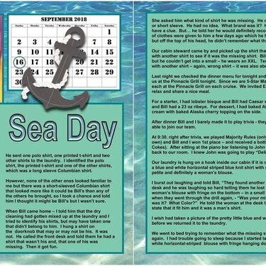 33 (both sides) - Sea day &amp; Laundry Story