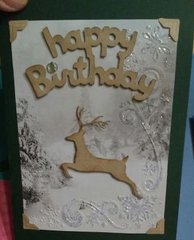 Winter Deer card