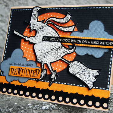 New Reminisce Halloween Line:  Bewitched Card