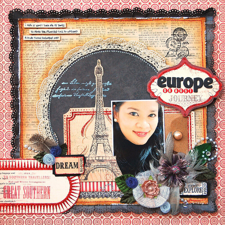 Europe or Bust:  **Scrap That! January Kit**