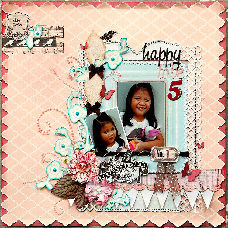 Happy to be 5:  **Scrap That! September Butterfly Dreams Kit**