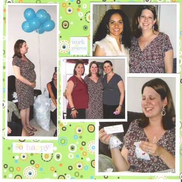 So Happy!  Baby Shower Layout