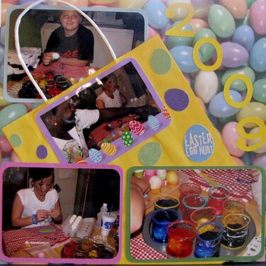 Coloring eggs 2009