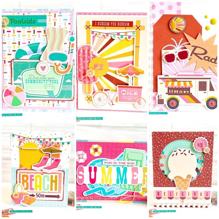 Retro Summer Cards -Simple Stories