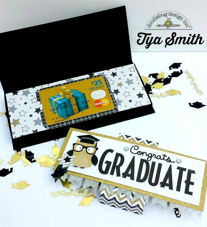 Doodlebug Design The Graduates Money Holder