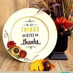 Give Thanks Charger Plate