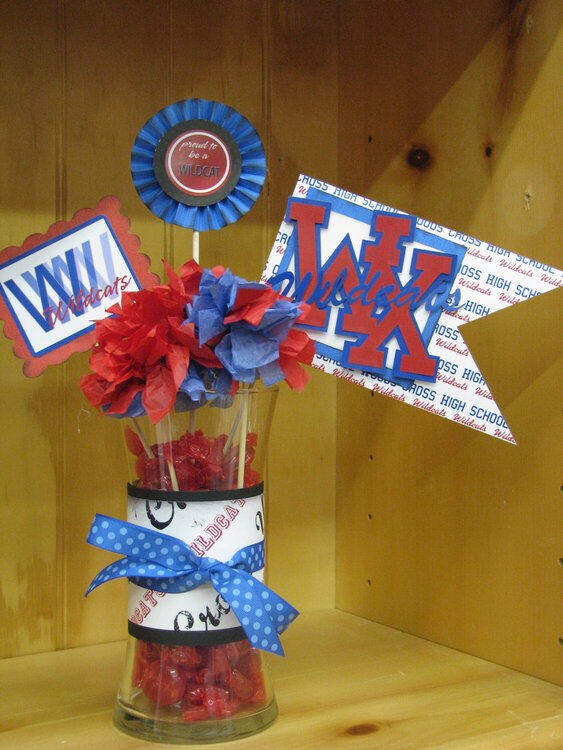 School Spirit centerpiece