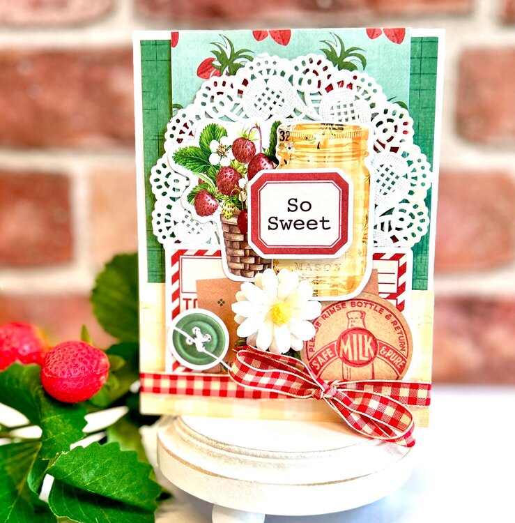 Simple Vintage Berry Fields Cards