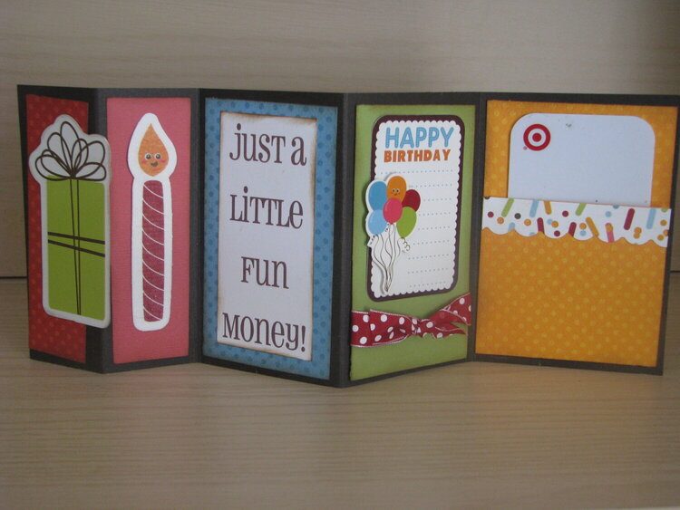 Fun Folded card - ScorPal - My Craft Channel - Gift card holder