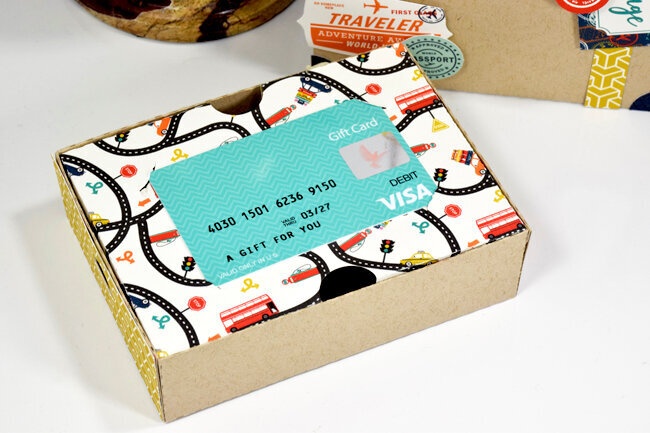 Echo Park Pack Your Bags Gift Card Box