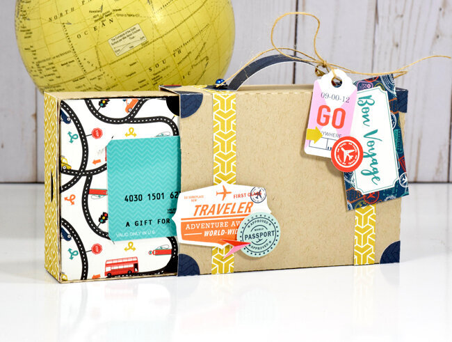 Echo Park Pack Your Bags Gift Card Box