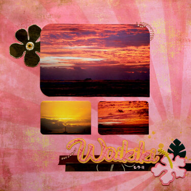 PINK Challenge:  Waikiki Sunset