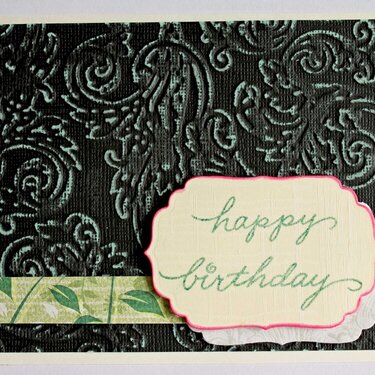 birthday card for insd snail mail challenge