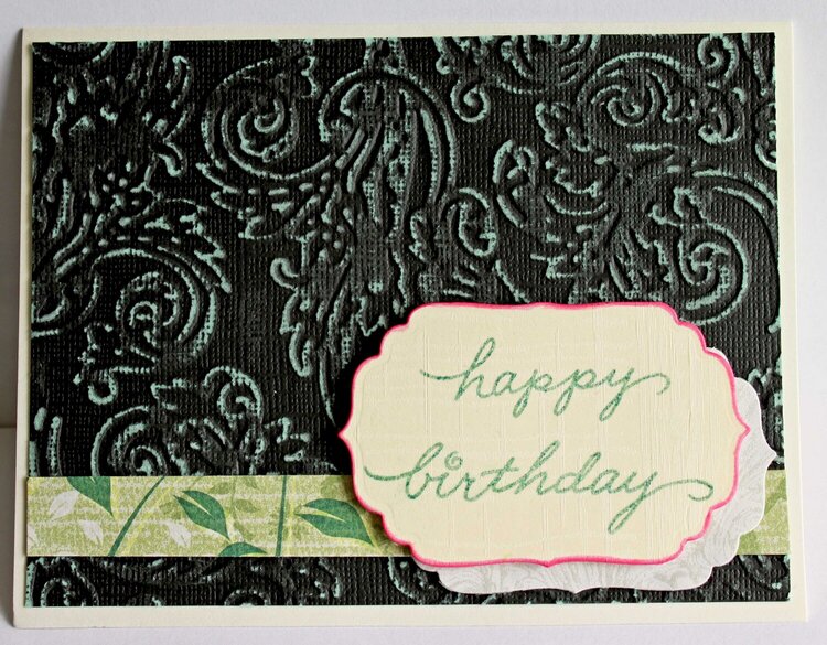 birthday card for insd snail mail challenge