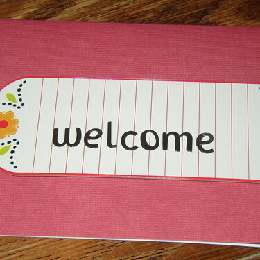 Welcome  {Savvy Scrap Journal Card Challenge}
