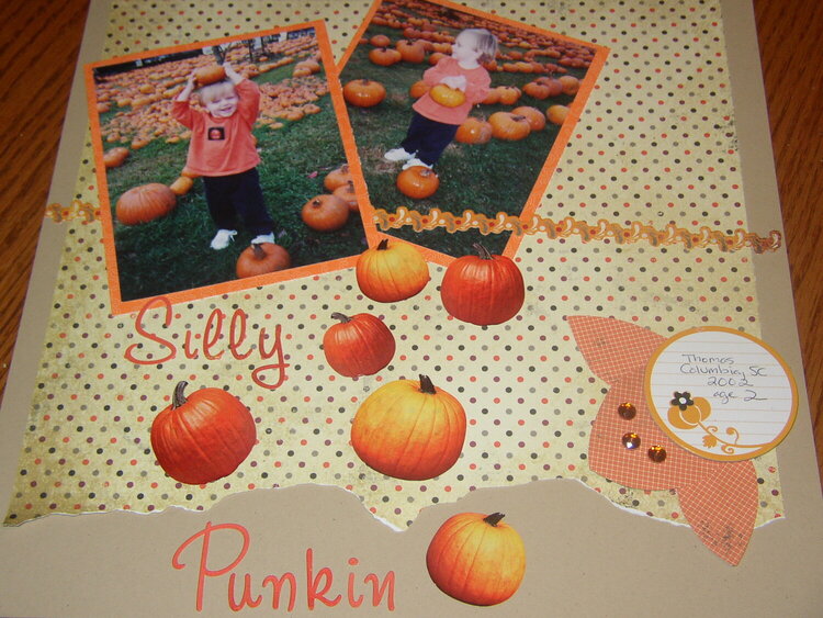 Silly Punkin {If the Shoes Fits 10}{Scrapfit 7}