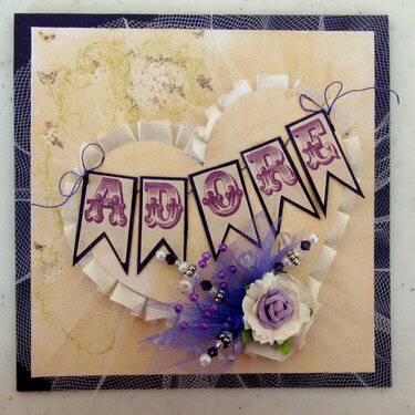 Adore wedding card