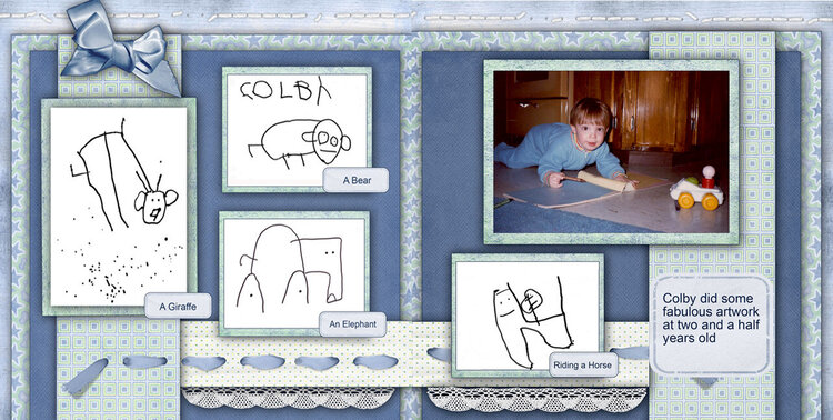 Colby&#039;s art double page