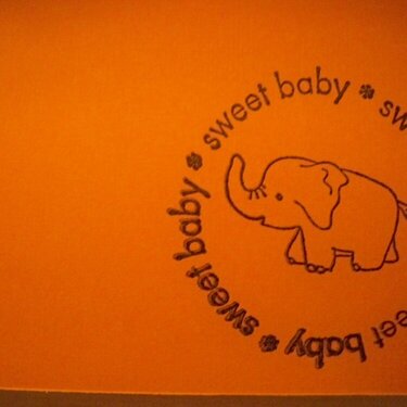 Inside of baby card