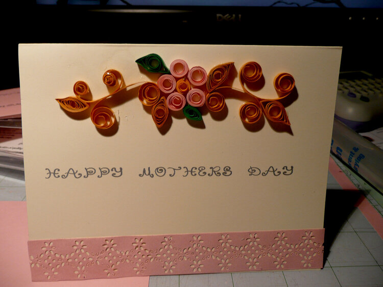 Quilled Mothers Day Card