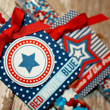 July 4th Than You Gift Tags