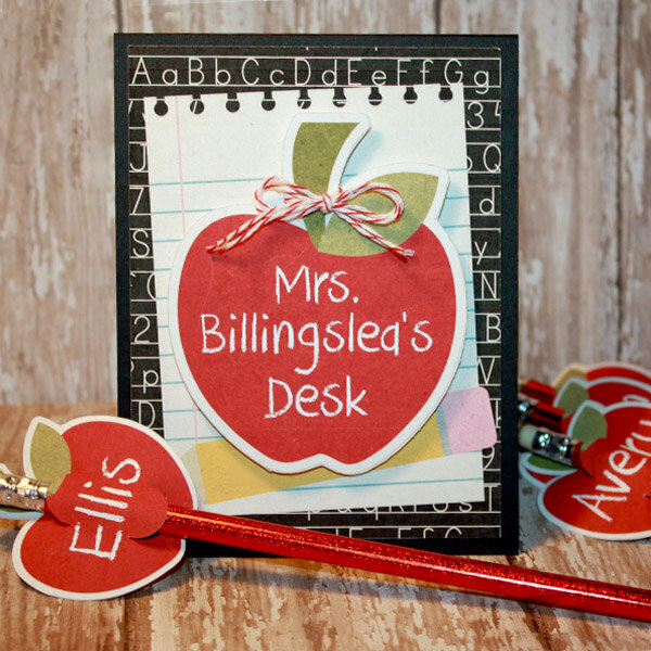 Mrs Billingslea Desk plaque and pencil toppers