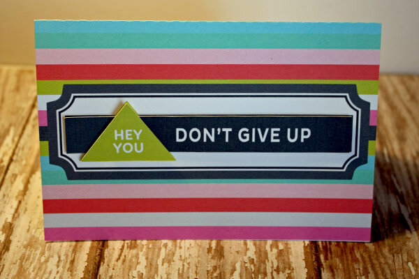 Don&#039;t Give Up Card using digital kit by Peppermint Creative (Hello Crafter)