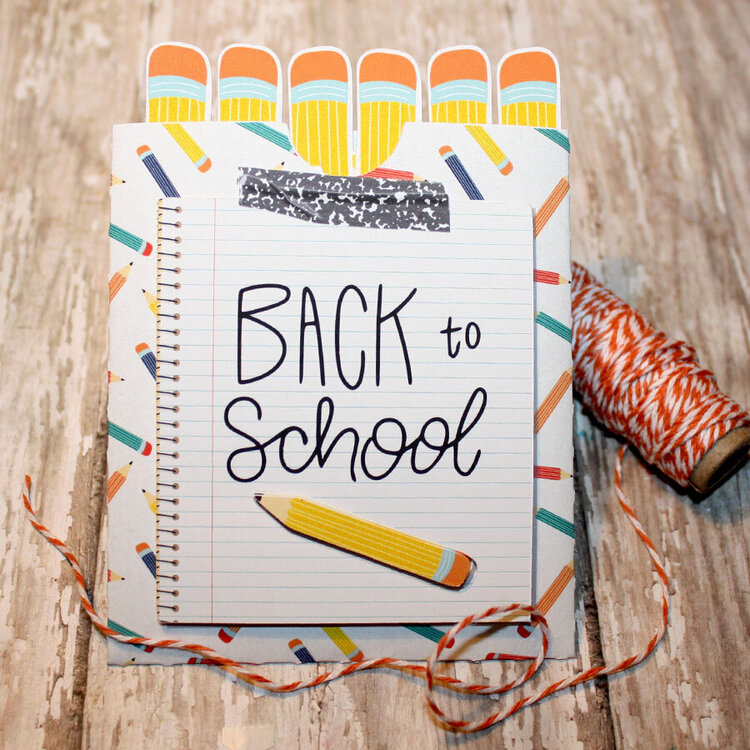 Back to school gift card holder