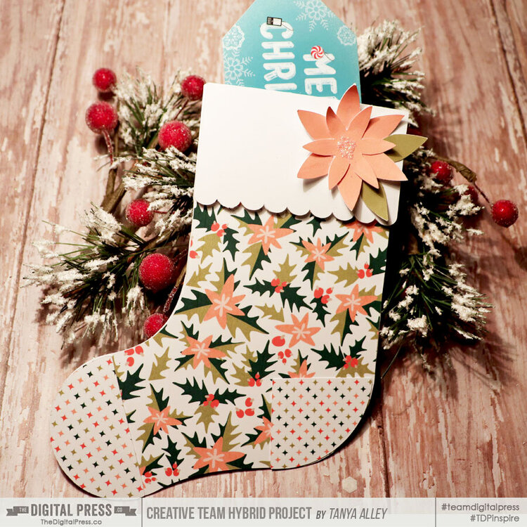 Stocking gift card holder