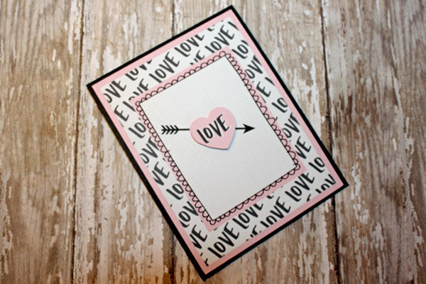 Love Card using kit by Peppermint Creative (Hello Crafter)