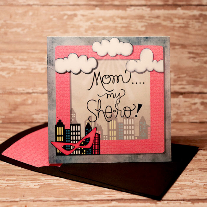 She-Ro Mother&#039;s Day Card with matching envie