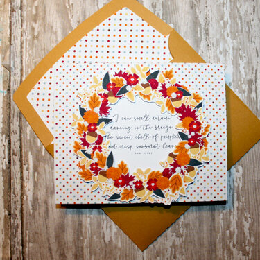 Fall Wreath Card