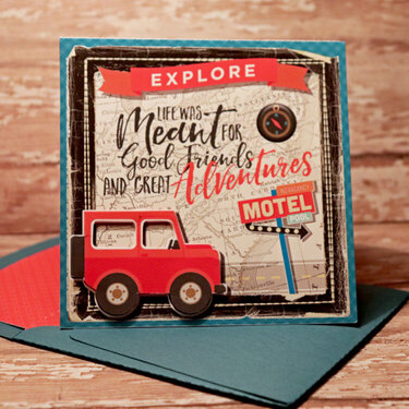 Explore Card with matching envie
