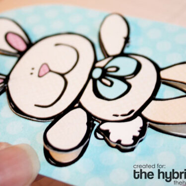 Close up of Easter Bunny Tag