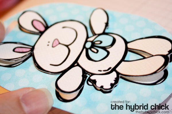 Close up of Easter Bunny Tag