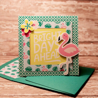 Bright Days Ahead card with matching envie